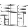 DREHTÜRENSCHRANK 301/223/60 cm 6-türig Weiß  - Weiß, Trend, Holz/Holzwerkstoff (301/223/60cm) - Novel