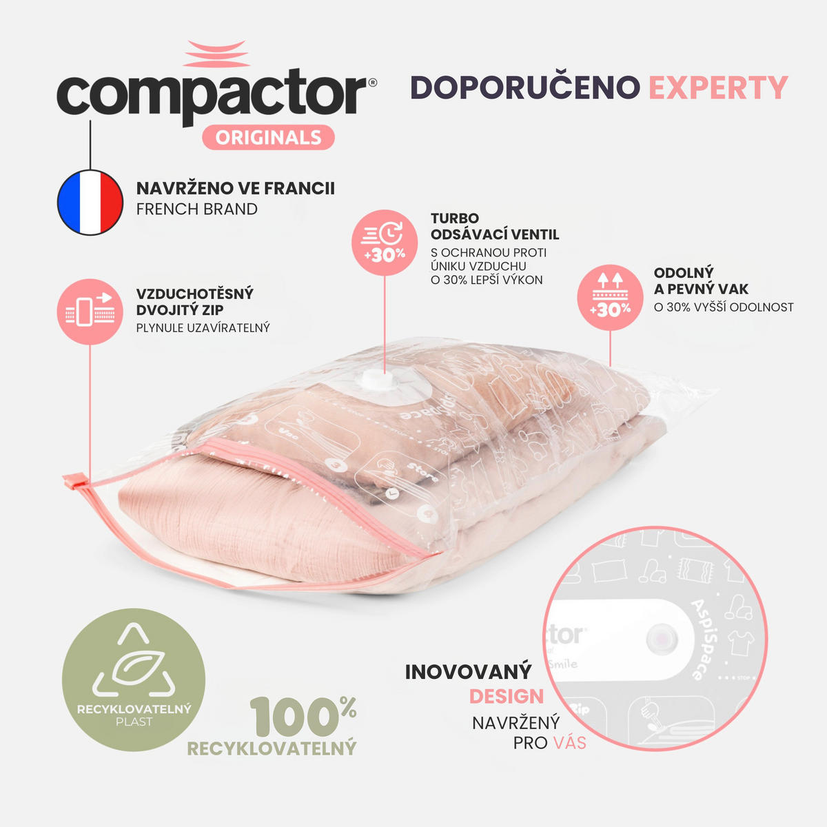 VAKUOVÝ PYTEL - Basics (80/100cm)