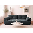 BIGSOFA Webstoff Dunkelgrau  - Dunkelgrau/Schwarz, KONVENTIONELL, Kunststoff/Textil (243/90,5/130cm) - Ambia Home