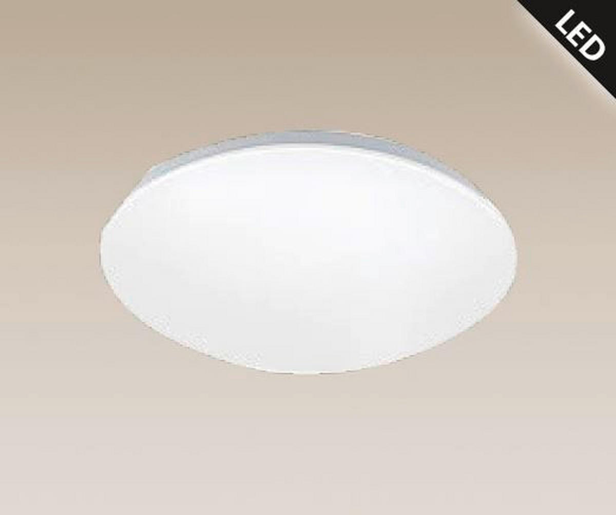 PLAFONIERĂ CU LED - alb, Basics, plastic/metal (33/7cm)