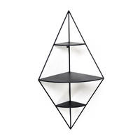 HÖRNHYLLA i 36/70/26 cm svart  - svart, Modern, metall (36/70/26cm)