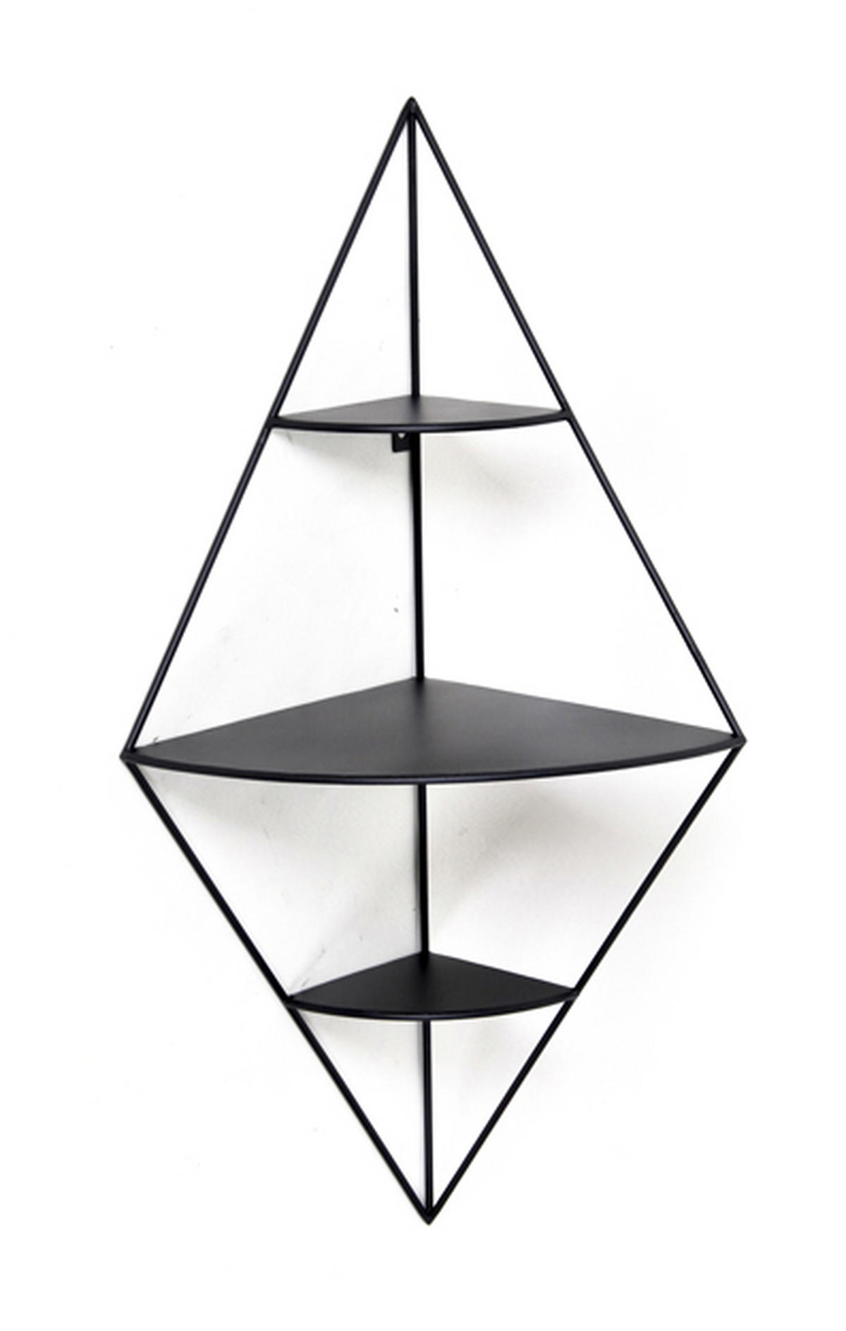 HÖRNHYLLA i 36/70/26 cm svart  - svart, Modern, metall (36/70/26cm)