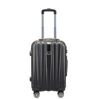 REISEKOFFER Schwarz  - Schwarz, Basics, Kunststoff/Metall (36/55/23cm) - Novel