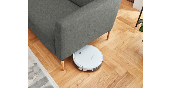 ECKSOFA  in Flachgewebe Graugrün  238/186 cm  - Eichefarben/Graugrün, Design, Holz/Textil (238/186cm) - Valnatura