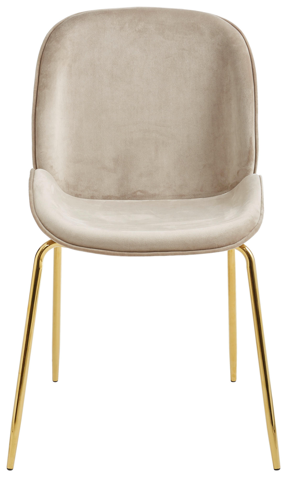 STOLICA  taupe, zlatne boje  tekstil, metal      - zlatne boje/taupe, Trend, tekstil/metal (46/86/60cm) - Livetastic
