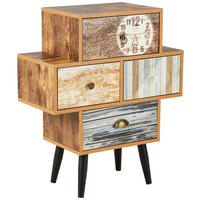 KOMMODE  in 63/73,8/29 cm  - Klar/Hellbraun, LIFESTYLE, Holzwerkstoff/Metall (63/73,8/29cm) - Carryhome