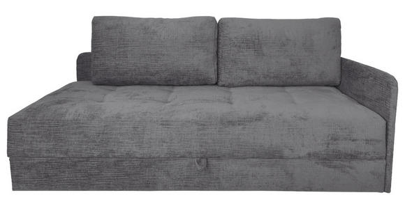 LIEGE Velours Grau  - Schwarz/Grau, KONVENTIONELL, Kunststoff/Textil (205/80cm) - Xora