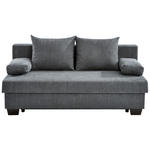 SCHLAFSOFA Flachgewebe Dunkelgrau  - Dunkelgrau, KONVENTIONELL, Holz/Textil (200/88/102cm) - Xora