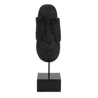 SKULPTUR - Schwarz, Basics, Holz (15/47,5/14cm) - Light & Living