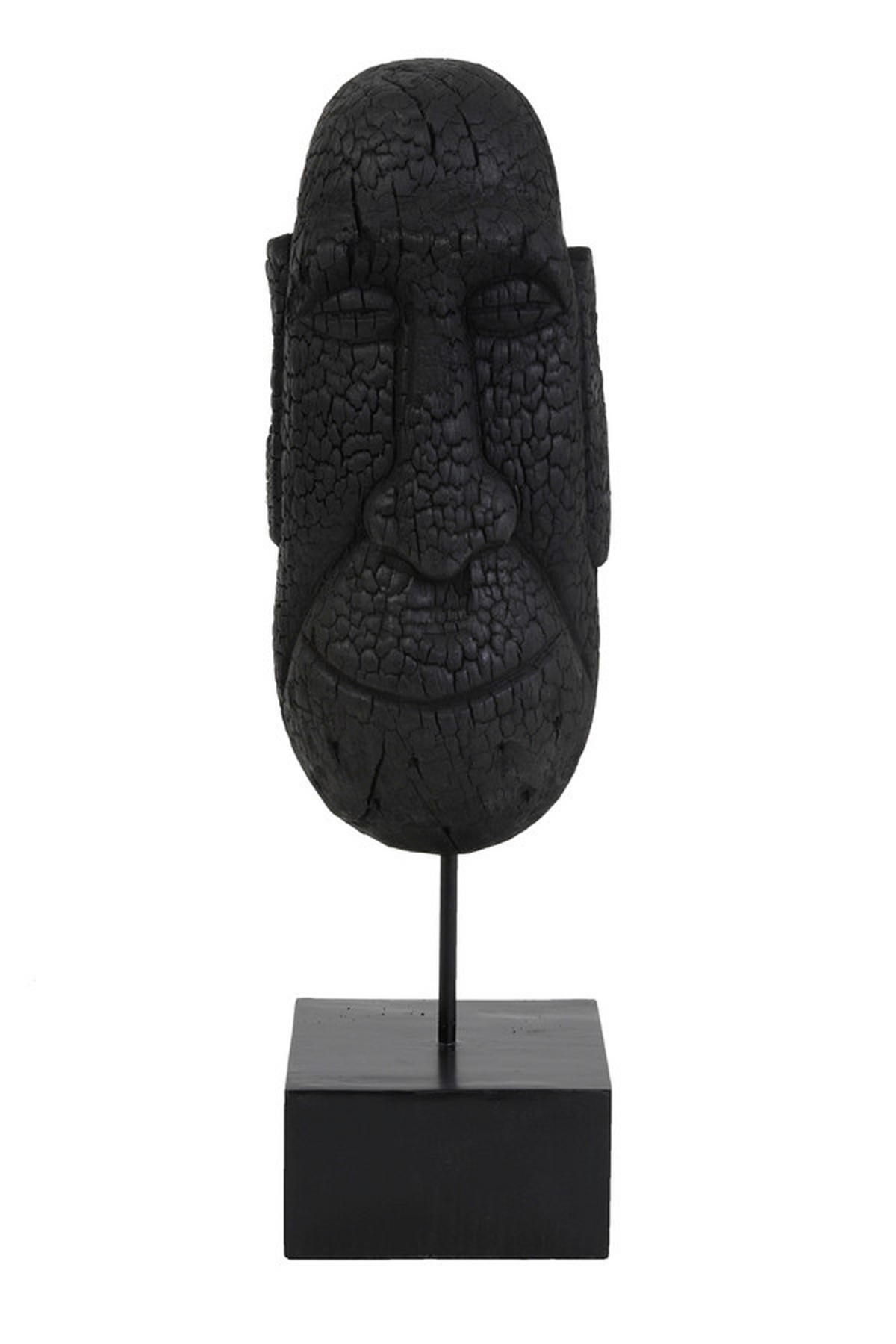 SKULPTUR - Schwarz, Basics, Holz (15/47,5/14cm) - Light & Living