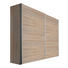 SCHWEBETÜRENSCHRANK 2 -türig Sonoma Eiche - Alufarben/Sonoma Eiche, KONVENTIONELL, Holzwerkstoff/Metall (250/216/68cm) - Hom`in