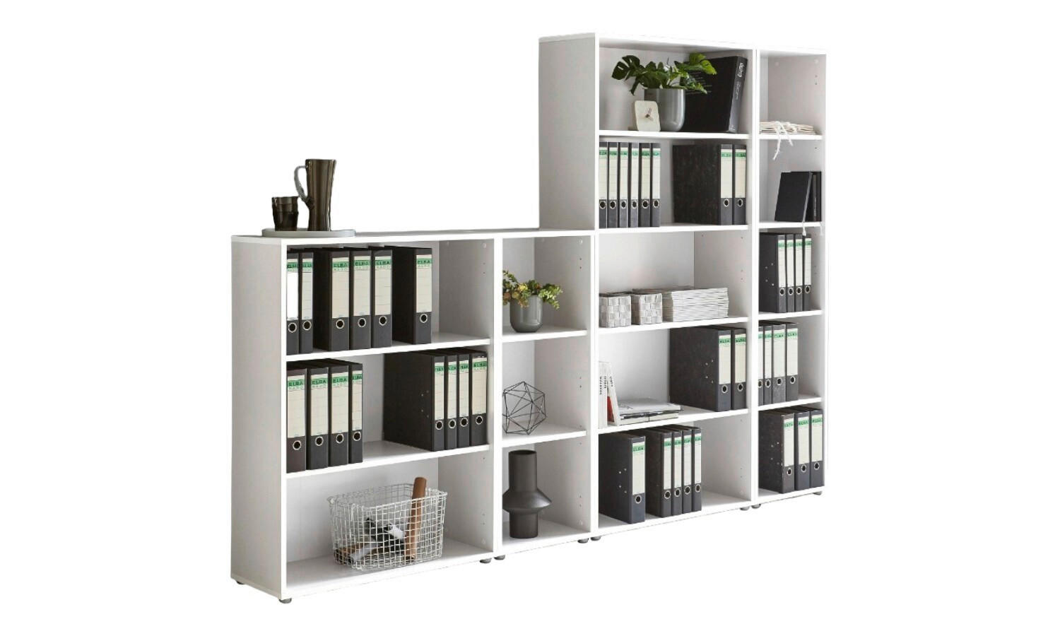 MID.YOU REGÁL NA DOKUMENTY, bílá, 257/185,6/33 cm