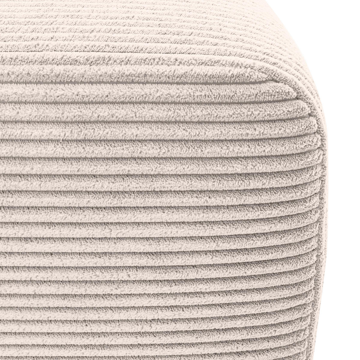 ECKSOFA in Cord Naturfarben  - Schwarz/Naturfarben, Konventionell, Kunststoff/Textil (217/146cm) - Carryhome