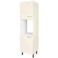 GERÄTEUMBAUSCHRANK 60/216,6/58 cm  in Magnolie  - Edelstahlfarben/Magnolie, MODERN, Holzwerkstoff/Metall (60/216,6/58cm) - Nobilia