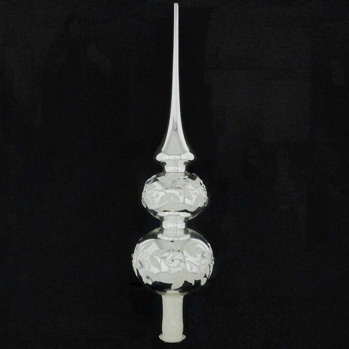 CHRISTBAUMSPITZE  - Silberfarben, LIFESTYLE, Glas (33cm) - X-Mas