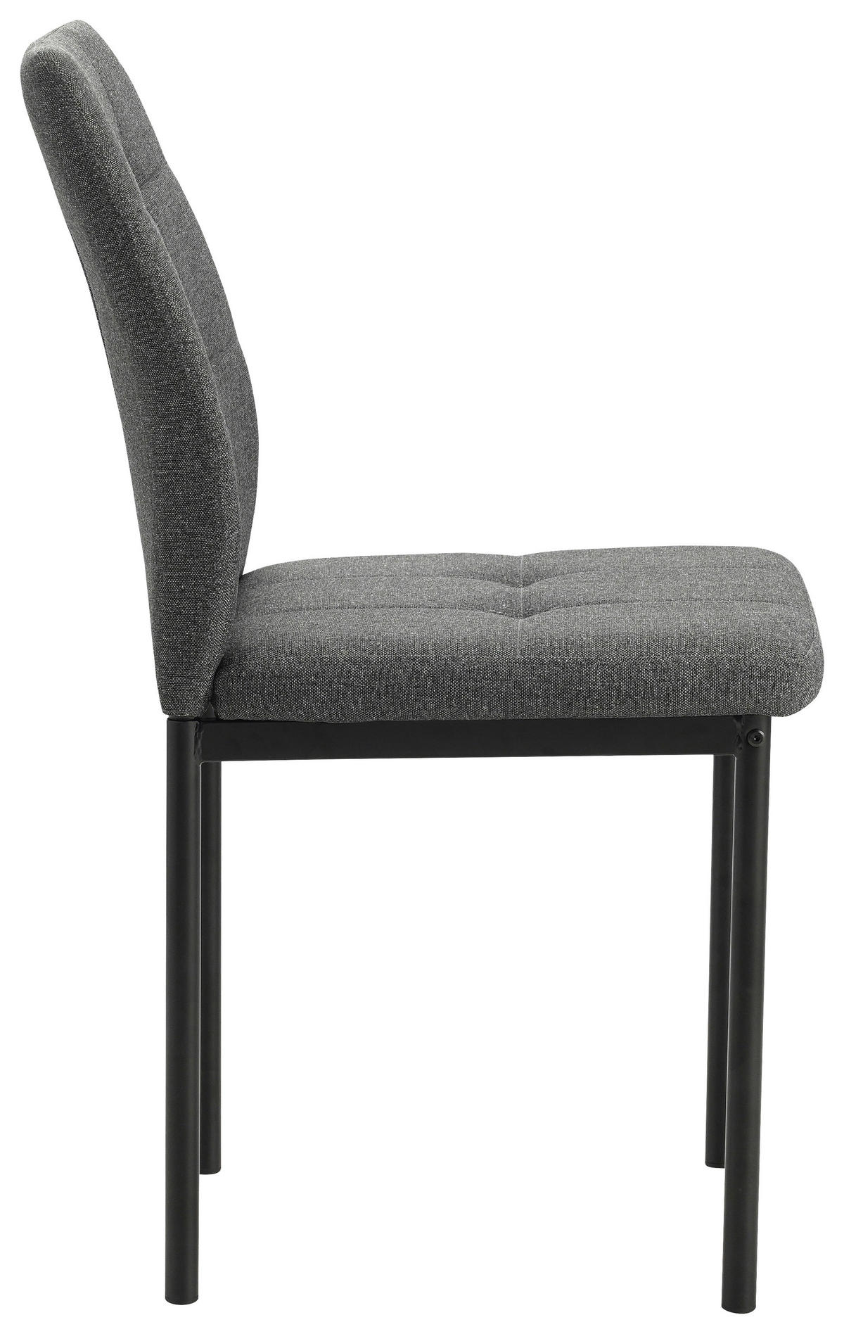 STOLIČKA, 44/90/56 cm - čierna/tmavosivá, Modern, kov/textil (44/90/56cm) - Carryhome