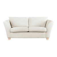 2-SITZER-SOFA in chenille beige  - beige/couleur écru, textile/bois (190/70-85/95cm) - MID.YOU