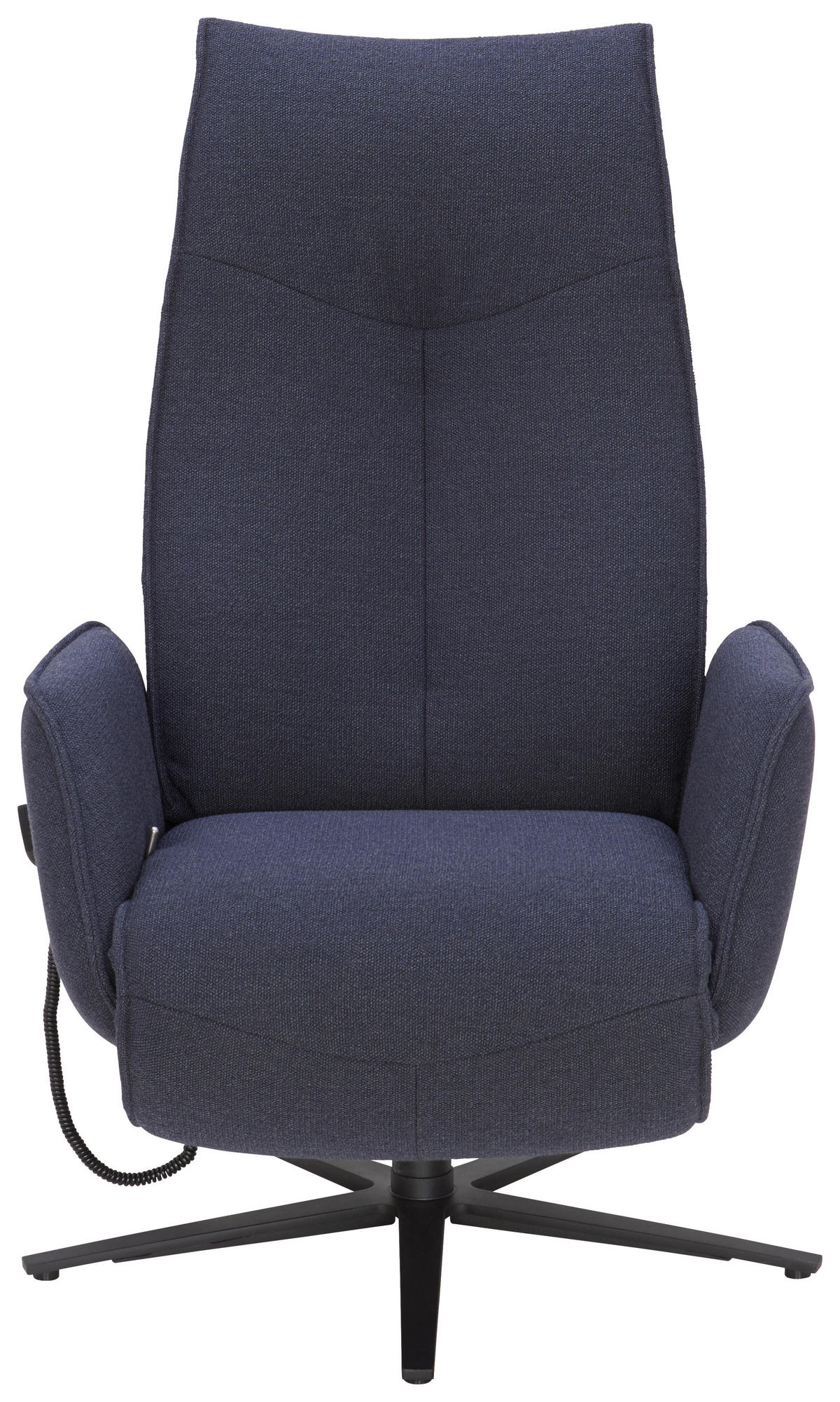 RELAXSESSEL in Textil Dunkelblau  - Anthrazit/Dunkelblau, Design, Textil/Metall (71/114/84cm) - Johann Jakob