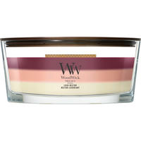 VONNÁ SVÍČKA  - bílá/bordeaux, Basics, parafín/sklo (19/9/12cm) - WoodWick