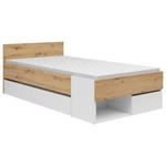 BETT 100/200 cm  in Weiß, Eiche Artisan  - Weiß/Eiche Artisan, KONVENTIONELL, Holzwerkstoff (100/200cm) - Xora