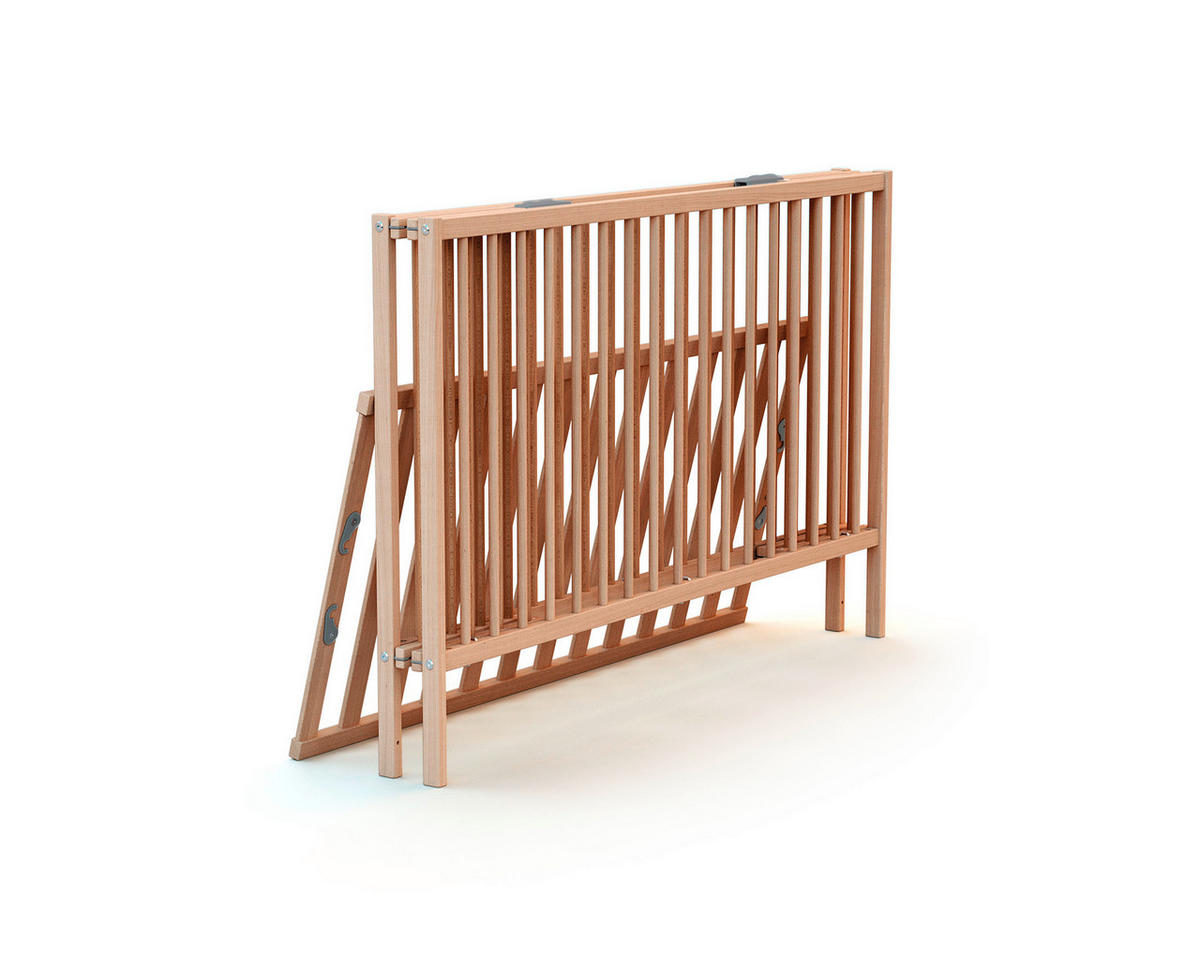 GITTERBETT Click  123,6/64,5/82 cm   - Naturfarben, Basics, Holz (123,6/64,5/82cm) - Jimmylee