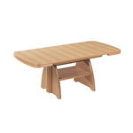 COUCHTISCH Eiche furniert 90-130,5/65/56-75 cm rechteckig Eichefarben  - Eichefarben, KONVENTIONELL, Holzwerkstoff (90-130,5/65/56-75cm) - Venda