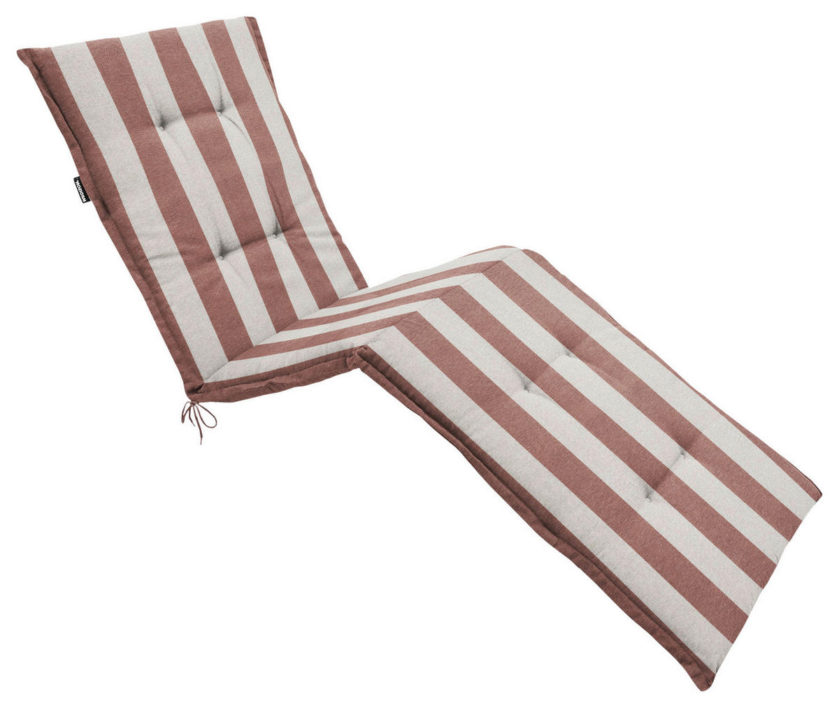 LIEGENAUFLAGE Streifen  - Creme/Braun, Basics, Textil (200/6/65cm)