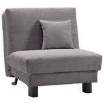 SCHLAFSESSEL Cord Grau    - Schwarz/Grau, Design, Textil/Metall (85/85/100cm) - Carryhome