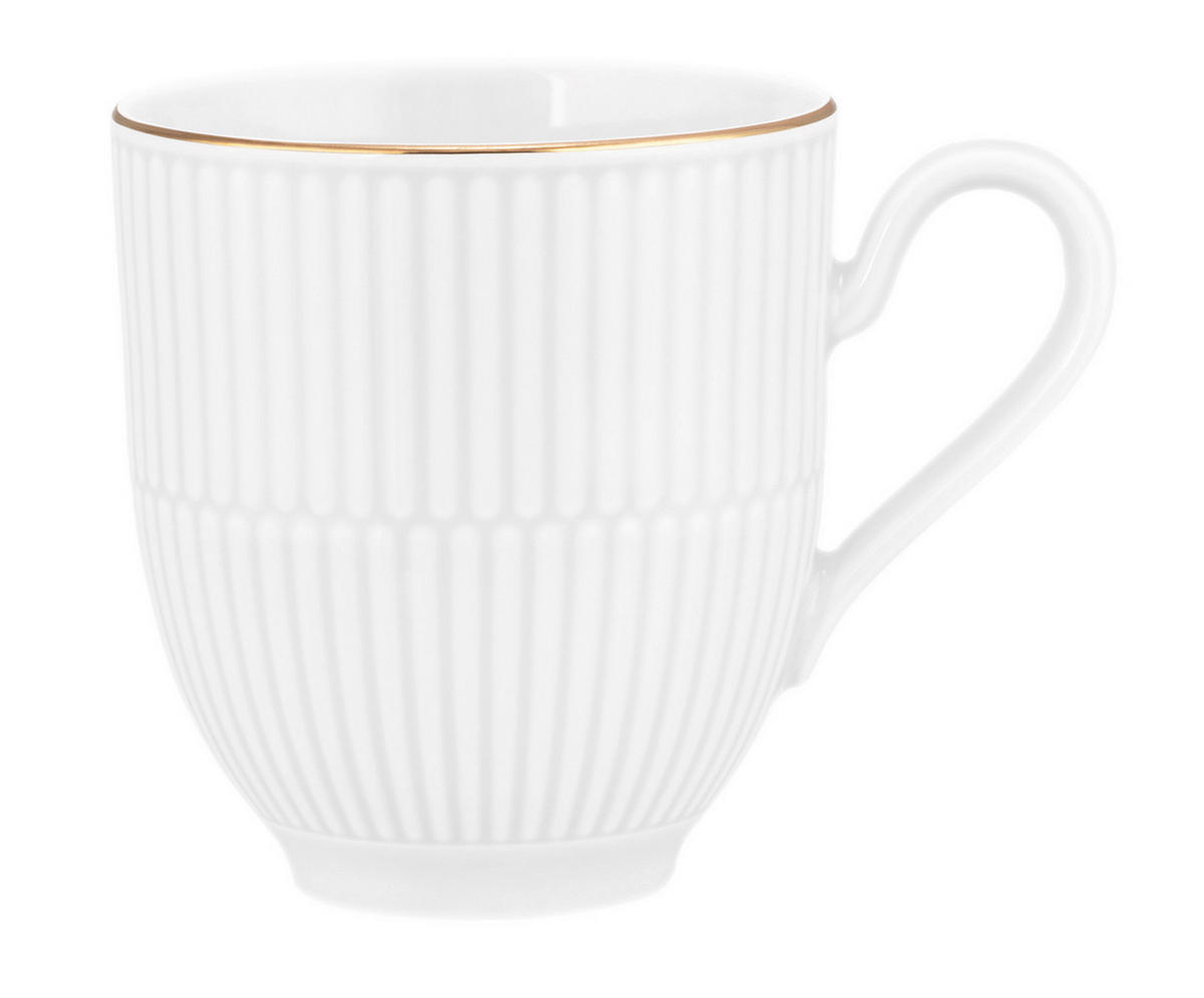 MUGG  - vit/guldfärgad, Klassisk (0,35l) - Seltmann Weiden