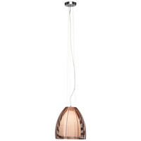 HÄNGELEUCHTE 30/130 cm    - Chromfarben/Bronzefarben, Design, Glas/Metall (30/130cm) - Brilliant