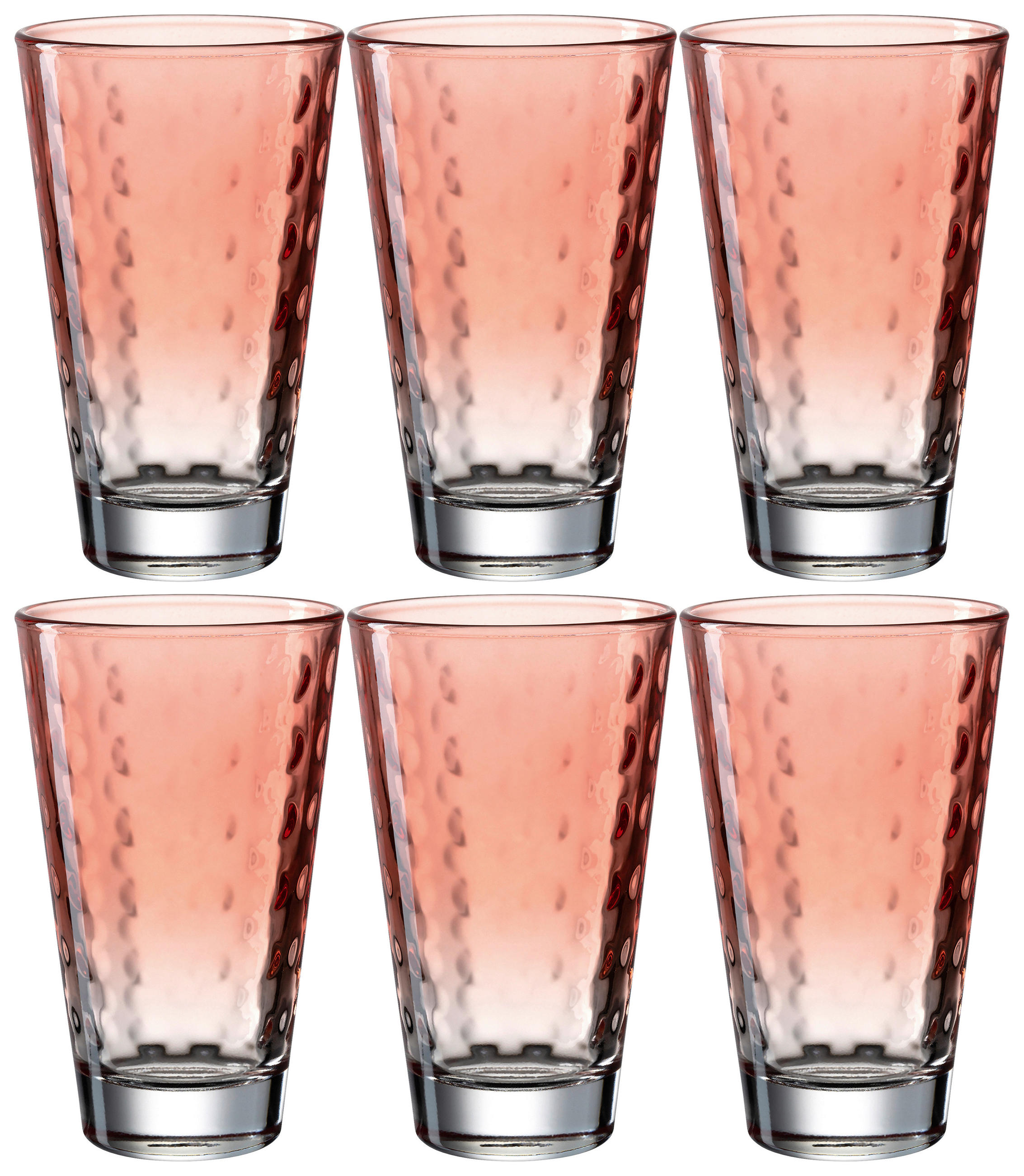 GLÄSERSET Optic 6-teilig  - Basics, Glas (300ml) - Leonardo