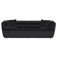 BIGSOFA Samt Schwarz  - Schwarz, KONVENTIONELL, Kunststoff/Textil (240/73/100cm) - Carryhome