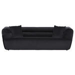 BIGSOFA Samt Schwarz  - Schwarz, KONVENTIONELL, Kunststoff/Textil (240/73/100cm) - Carryhome