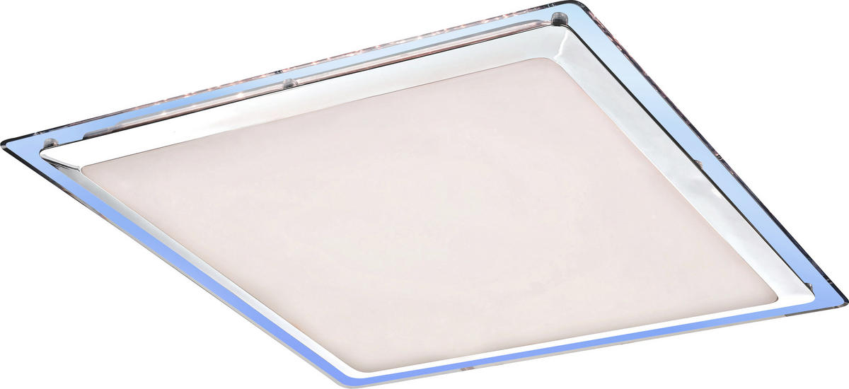 LED MENNYEZETI LÁMPA - opál/fehér, Basics, műanyag/fém (44,5/7,5/44,5cm) - Novel