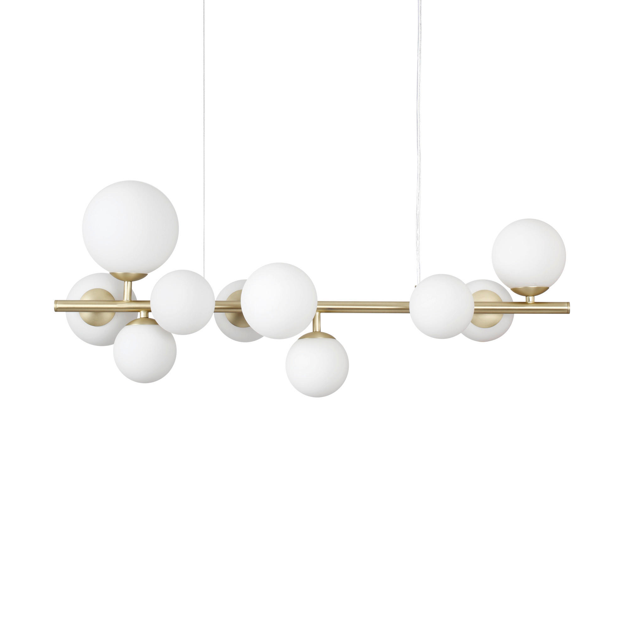 Ideal Lux Hängeleuchte Weiß, Messing 30x59x81 cm
