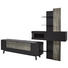 WOHNWAND in Anthrazit, Eichefarben, Grau - Eichefarben/Anthrazit, MODERN, Glas/Holz (333,1 223,2 49,2cm) - Dieter Knoll WOHNWAND in Anthrazit, Eichefarben, Grau - Eichefarben/Anthrazit, MODERN, Glas/Holz (333,1 223,2 49,2cm) - Dieter Knoll