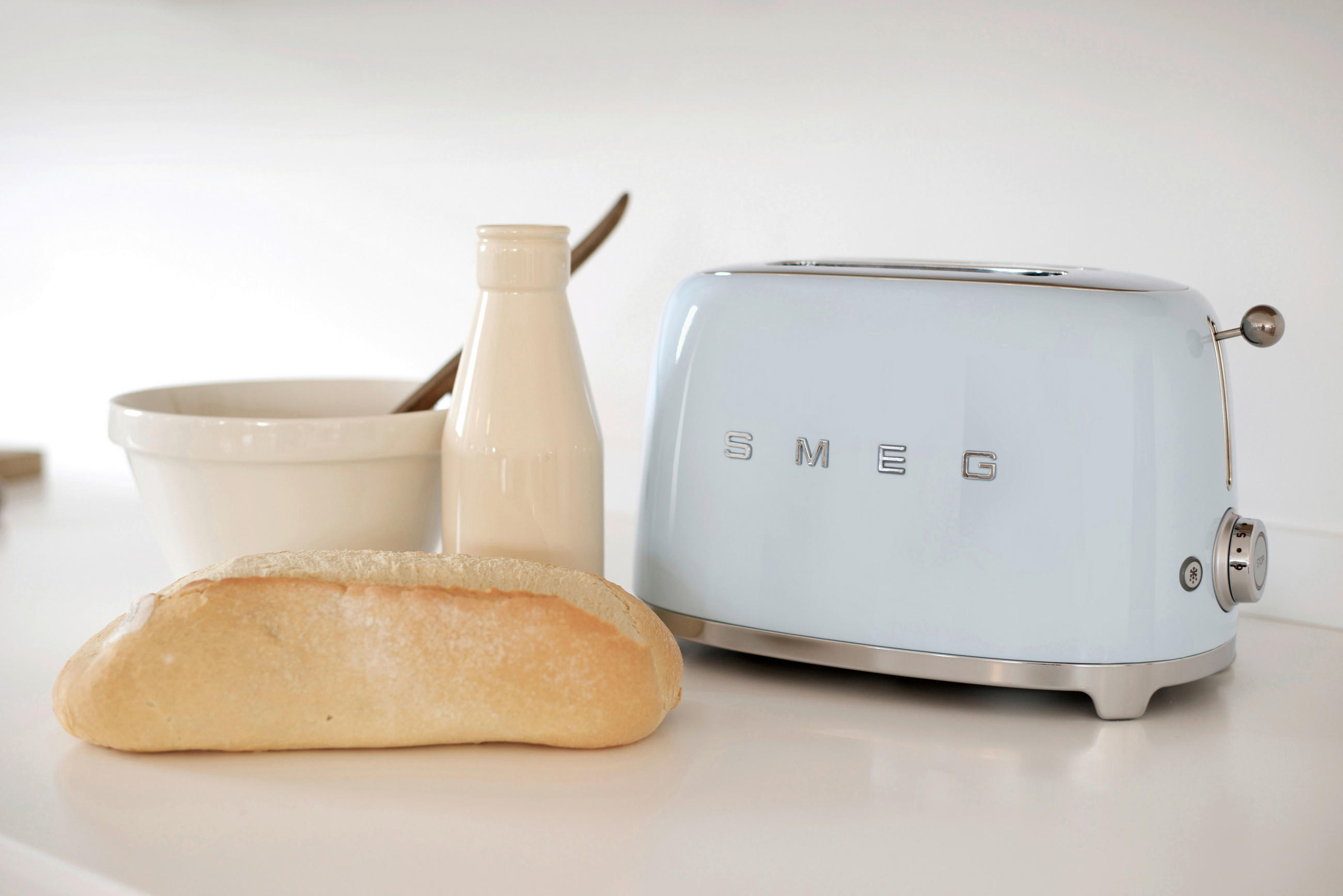 TOASTER  - Pastellblau, Basics, Metall (31/20/20cm) - SMEG