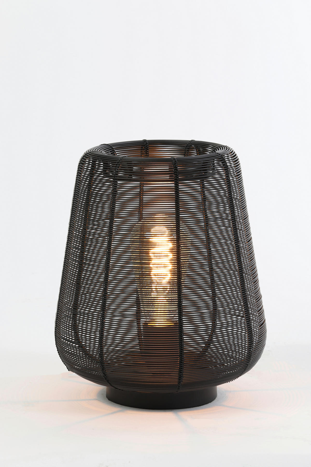 TISCHLEUCHTE Adeta 22/22/26 cm   - Schwarz, Design, Metall (22/22/26cm) - Light & Living