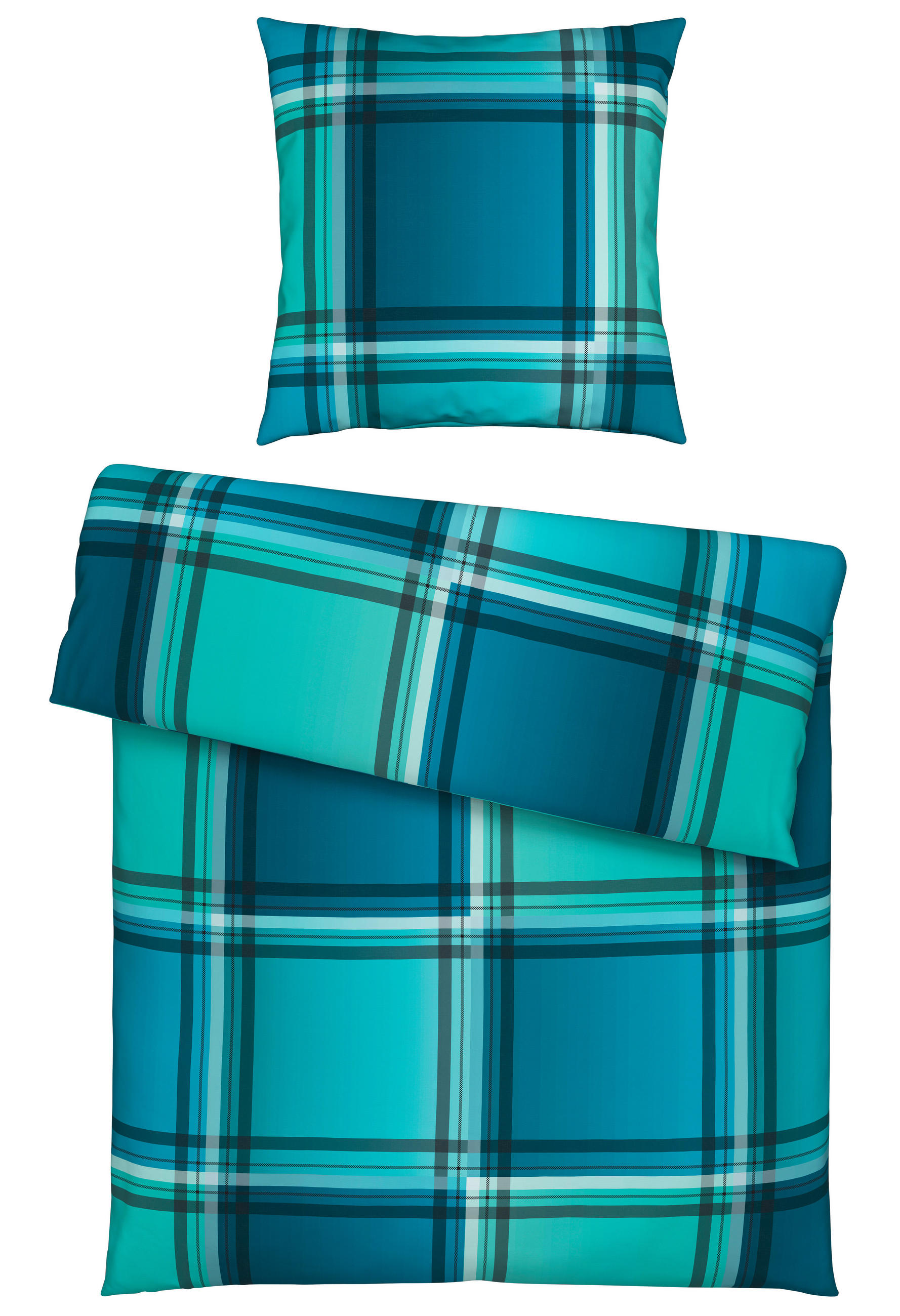 BETTWÄSCHE Renforcé  - Petrol, KONVENTIONELL, Textil (135/200cm) - Novel