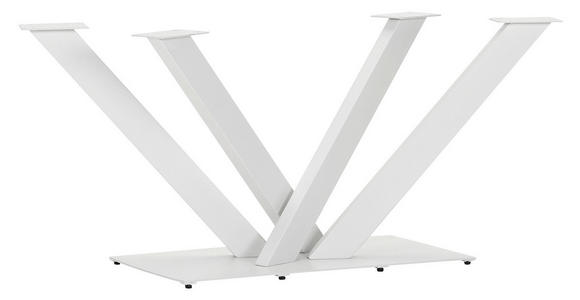 TISCHGESTELL Weiß   - Weiß, Design, Metall (150/70/73cm) - Landscape