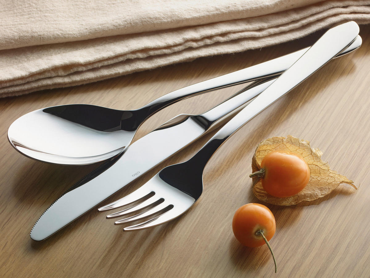 BESTECKSET Roma 30-teilig Edelstahl  - Edelstahlfarben, Basics, Metall - Cilio