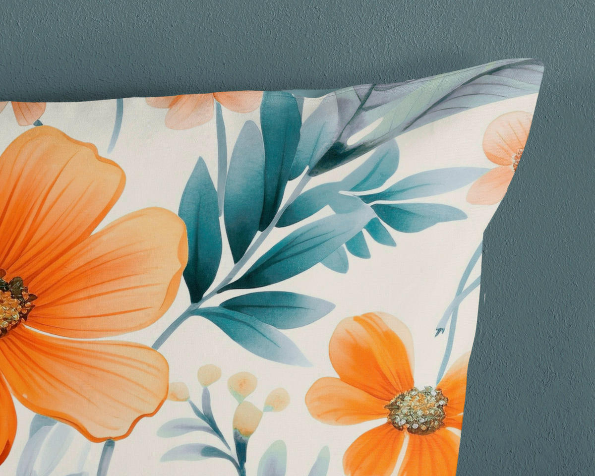 WENDEBETTWÄSCHE Good Morning Renforcé 140/200 cm  - Koralle/Multicolor, Basics, Textil (140/200cm)