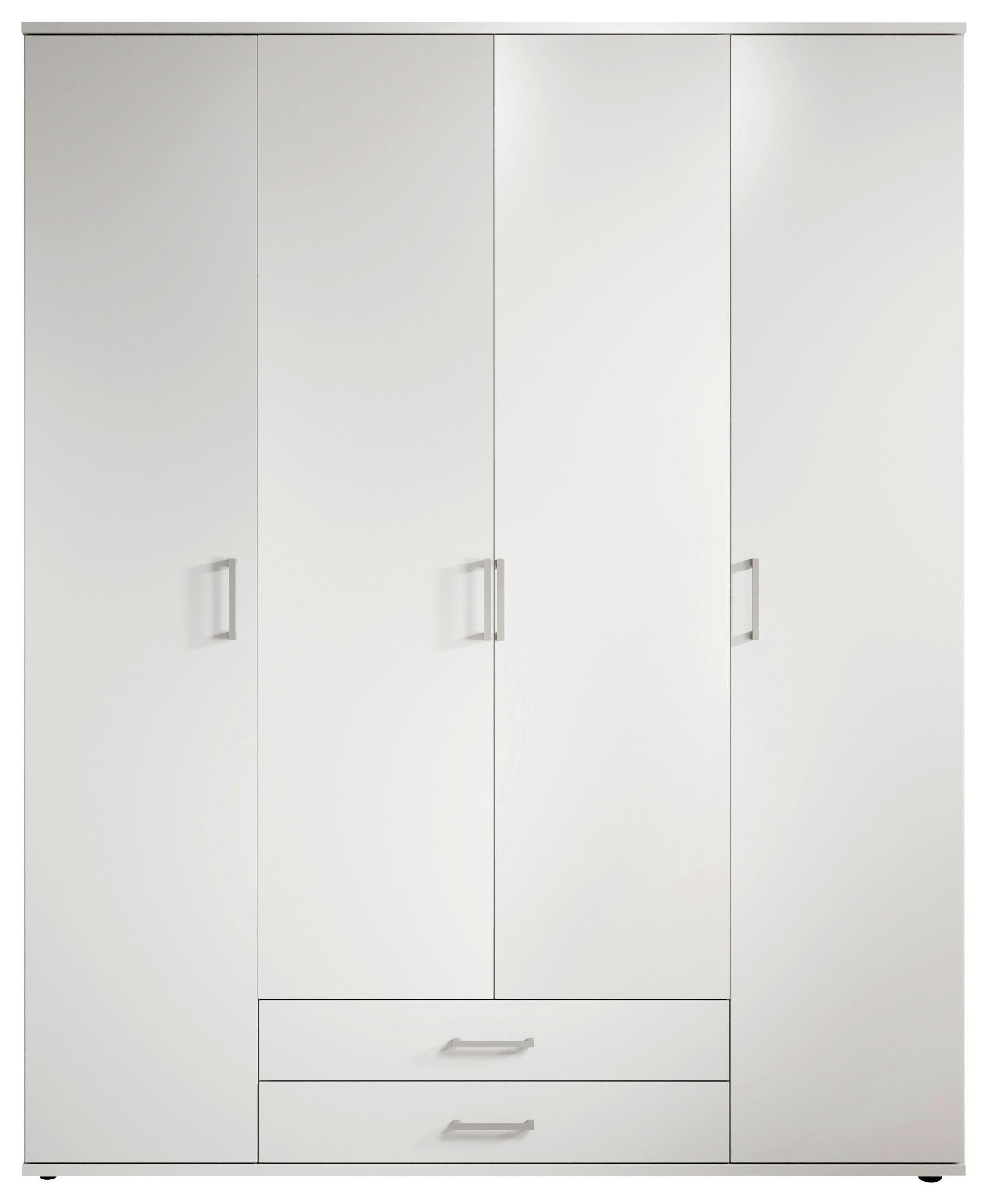 Drehtürenschrank Mit 2 Laden 160cm Paul,weiß