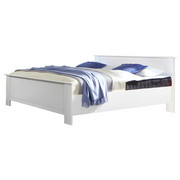 BETT 200 cm x 180 cm in Holzwerkstoff Weiß - Weiß, KONVENTIONELL, Holzwerkstoff (180/200cm) - Cantus
