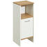 UNTERSCHRANK Weiß - Eichefarben/Alufarben, Design, Holzwerkstoff/Kunststoff (33/81,5/28cm) - Carryhome