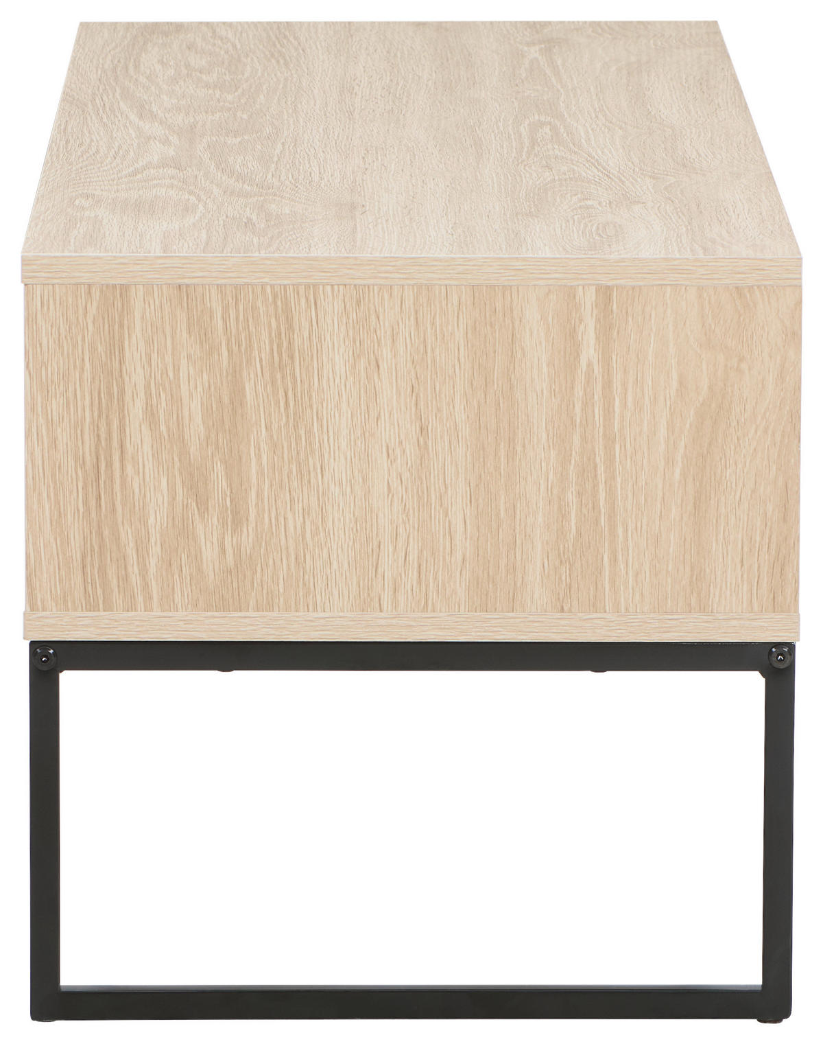 COUCHTISCH in Holzwerkstoff, Metall  - Schwarz/Naturfarben, Natur, Holzwerkstoff/Metall (100/40/40cm) - MID.YOU