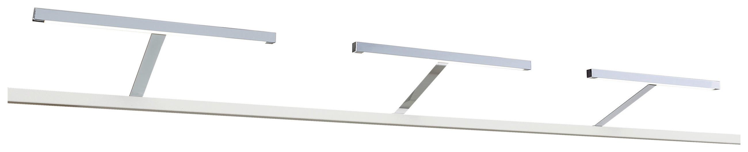 AUFBAULEUCHTENSET 3-teilig 21/9/33 cm   - Alufarben, Kunststoff (21/9/33cm) - home24