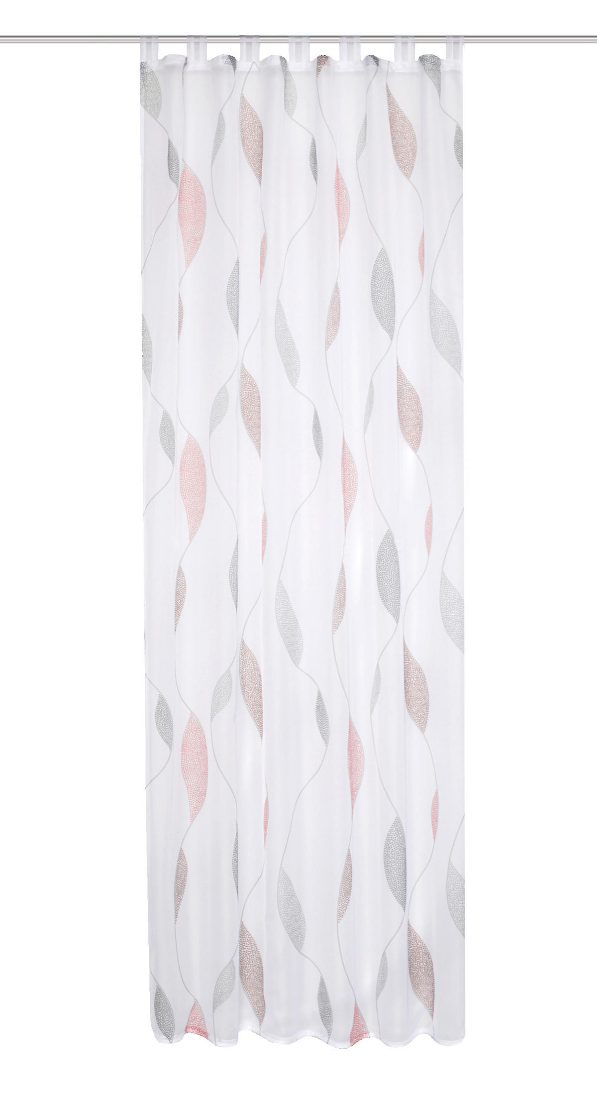 SCHLAUFENSCHAL  transparent  140/175 cm   - Hellrot/Rot, KONVENTIONELL, Textil (140/175cm)