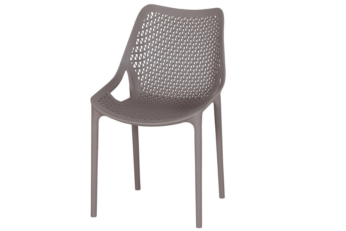 GARTENGARNITUR 3-teilig  - Taupe/Anthrazit, Basics, Holzwerkstoff/Kunststoff (80/81/80cm) - Siena Garden