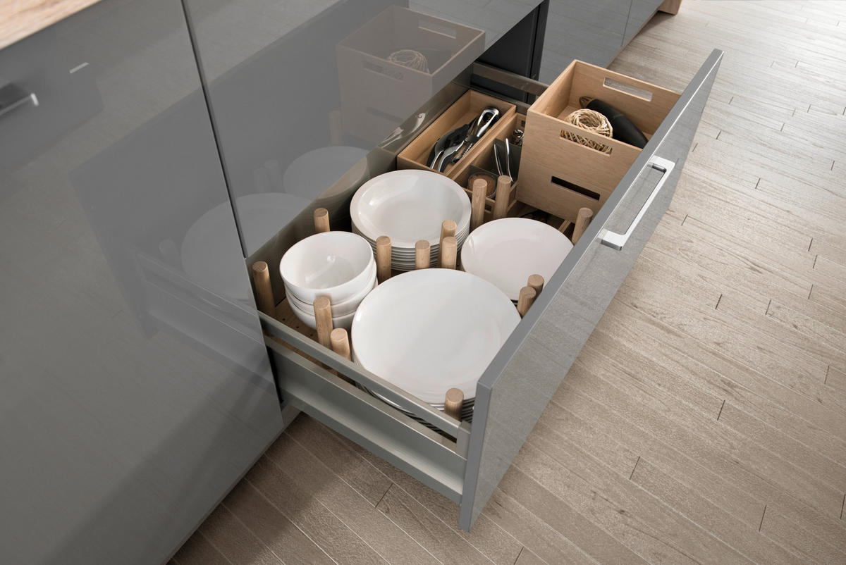 EINBAUKÜCHE  - Design, Holzwerkstoff - Moderano